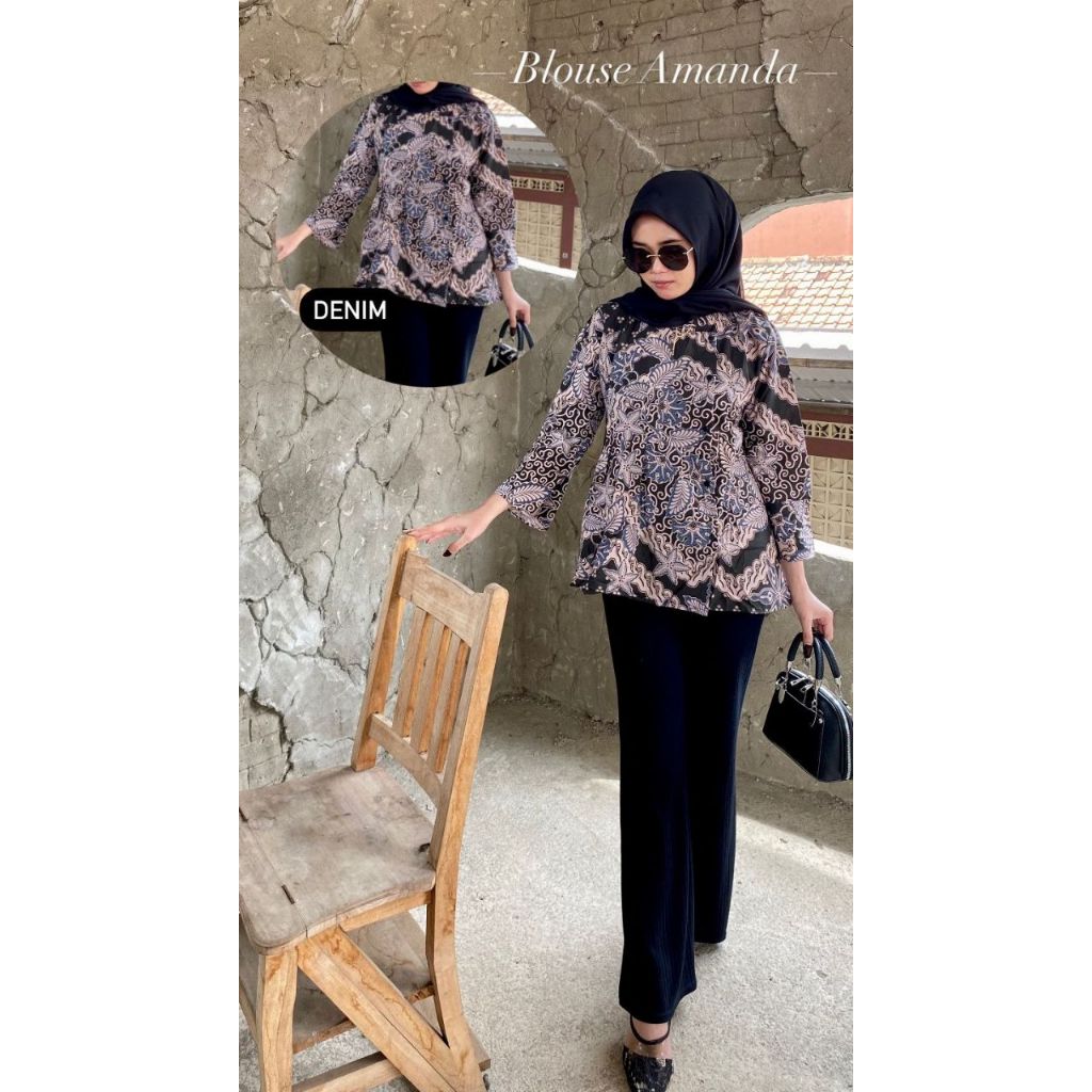 BATIK AVE Blus Amanda Blus NEW KASUAL DEWASA REMAJA