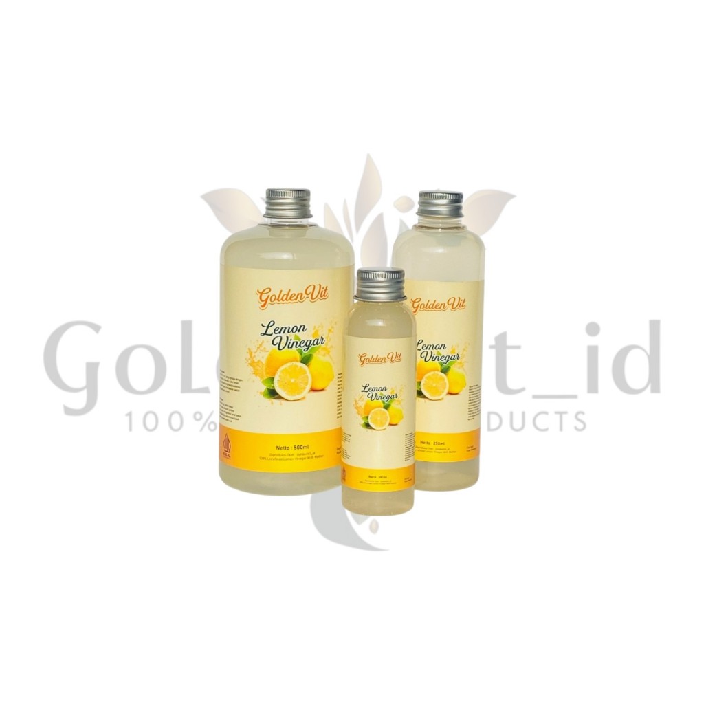 

Goldenvit Cuka Lemon Organik / cuka buah lemon with mother /cuka buah / lemon vinegar