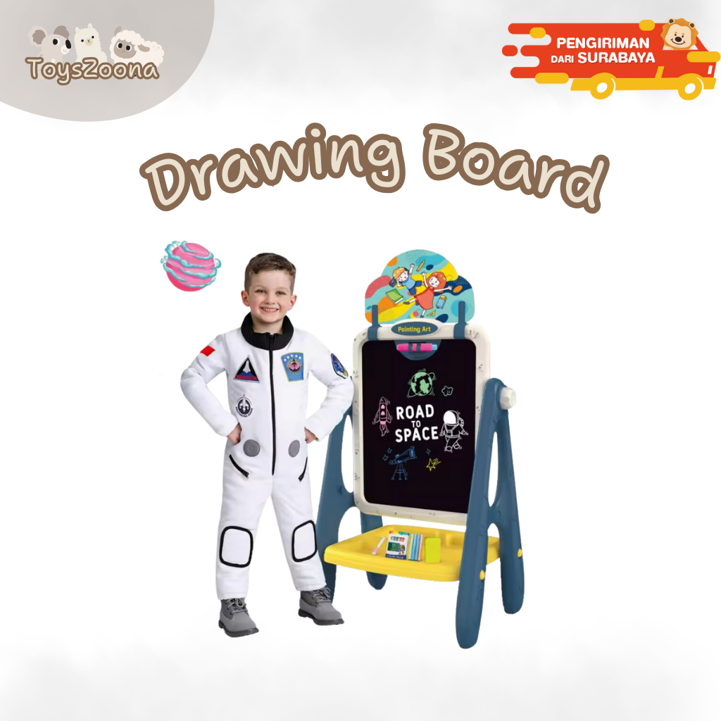 

[SBY] ToysZoona Kids Writing Drawing Box Set Papan Tulis Anak Meja Belajar