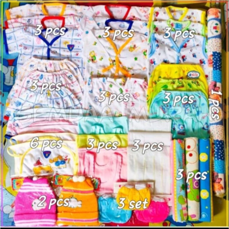 39pcs perlengkapan baju bayi baru lahir Newborn