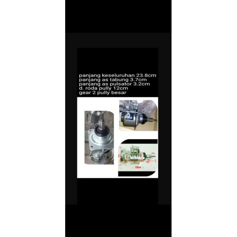 gearbox gear box girbox girbok mesin cuci polytron PAW9511WM PAW 9511WM PAW 9512