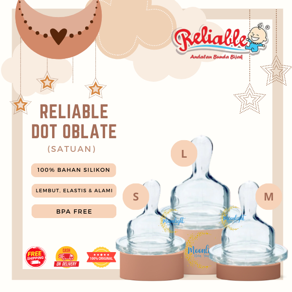 Reliable Dot Botol Susu Gepeng Oblate isi 1 pcs