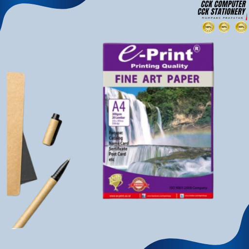 

EPRINT FINE ART PAPER 200 GSM A4 20 LEMBAR - E-PRINT KERTAS SENI BAGUS 200 GSM A4 20 LEMBAR
