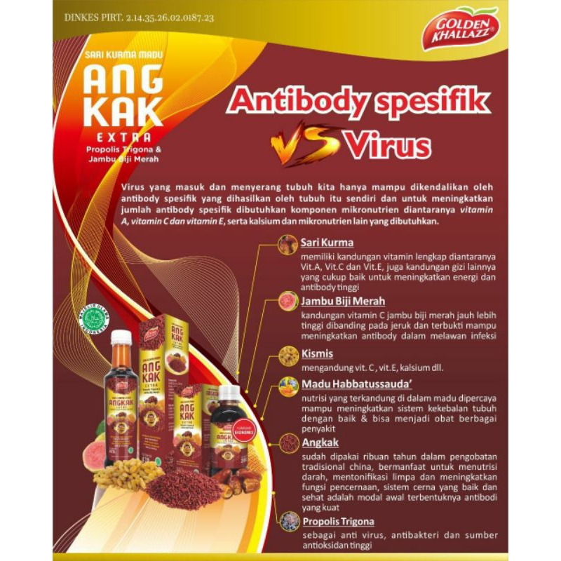 

Sari kurma Angkak golden kholaz