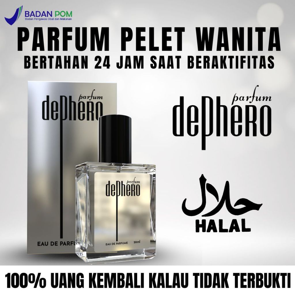 DEPHERO-Parfum Pemikat Wanita - Parfum Tahan Lama Parfum- Parfum Dephero 50ml