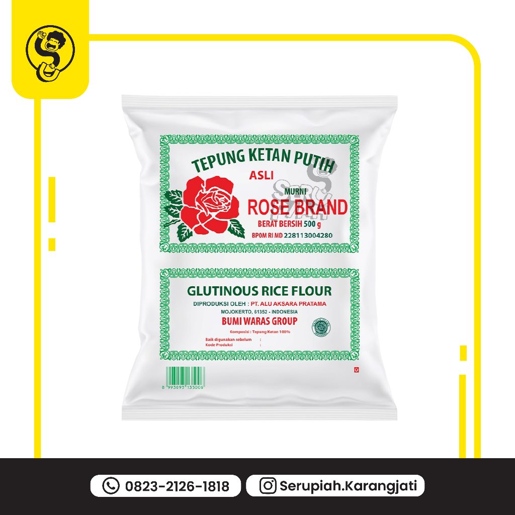 

Tepung Ketan Putih Rose Brand 500 Gr
