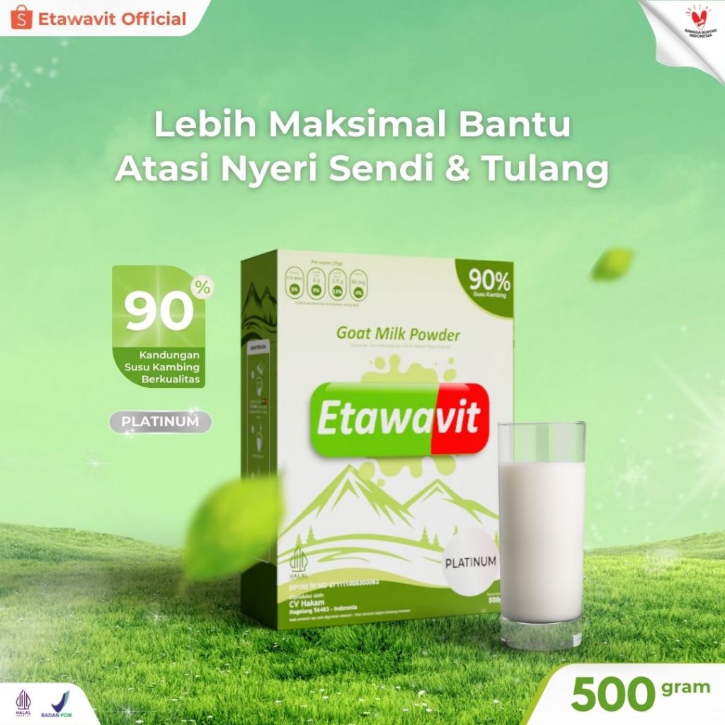 

ETAWAVIT Platinum - Susu Kambing Etawa 90% Murni Rendah Gula 500 gr