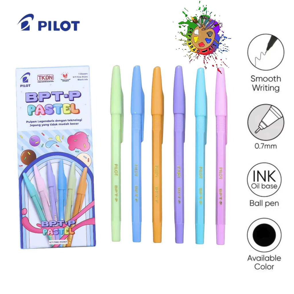 

BN - Pulpen Pena Ball Pen Pilot BPT-P Pastel Fine 0.7