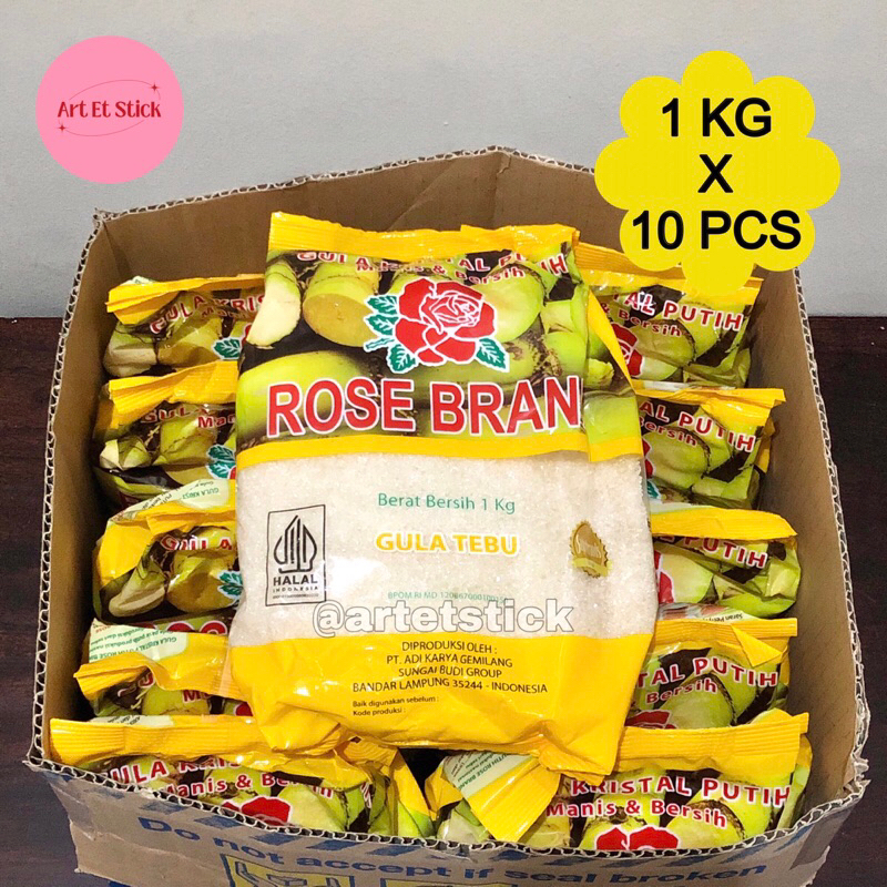1 Dus Gula Pasir Rosebrand Kuning 10 Kg