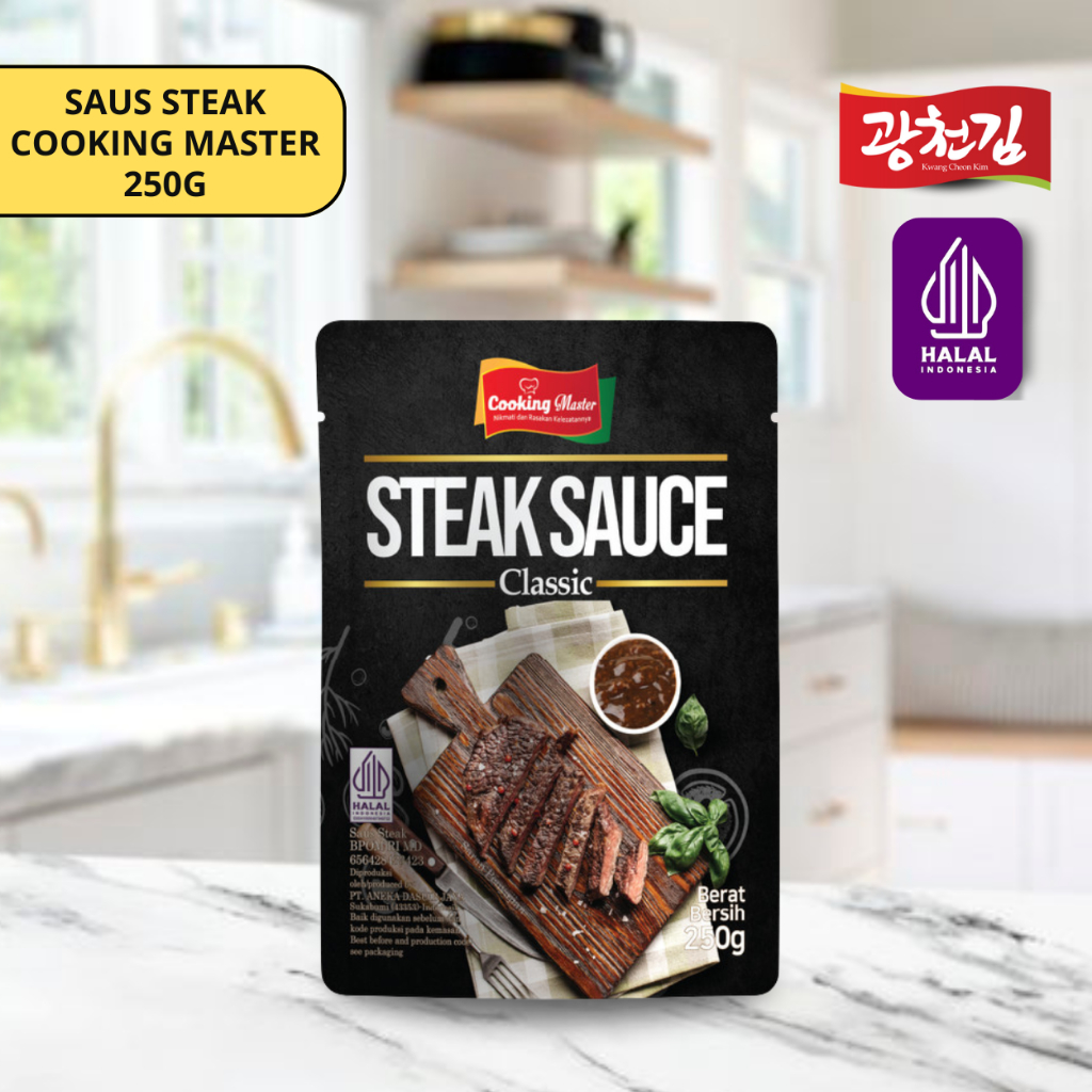 

KC. Cooking Master/ Steak Sauce/ Saus Steak/ Sauce Steak Halal 250g