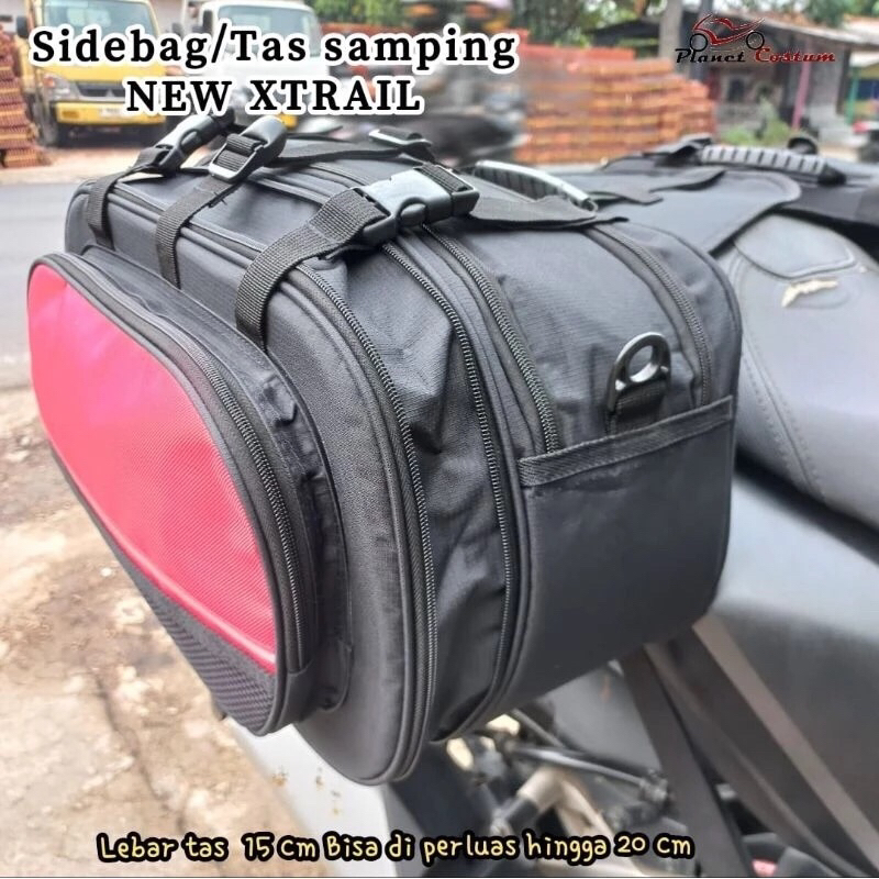 NEW XTRAIL sidebag tas samping  motor helm half face tas bagasi PCX NMAX Vario scoopy dll