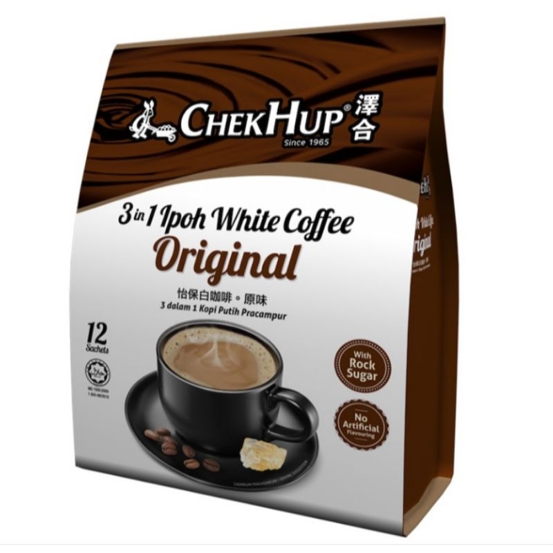 

Chek Hup 3in1 Ipoh White Coffee kopi Original Malaysia isi 12 sachet x 40 gram