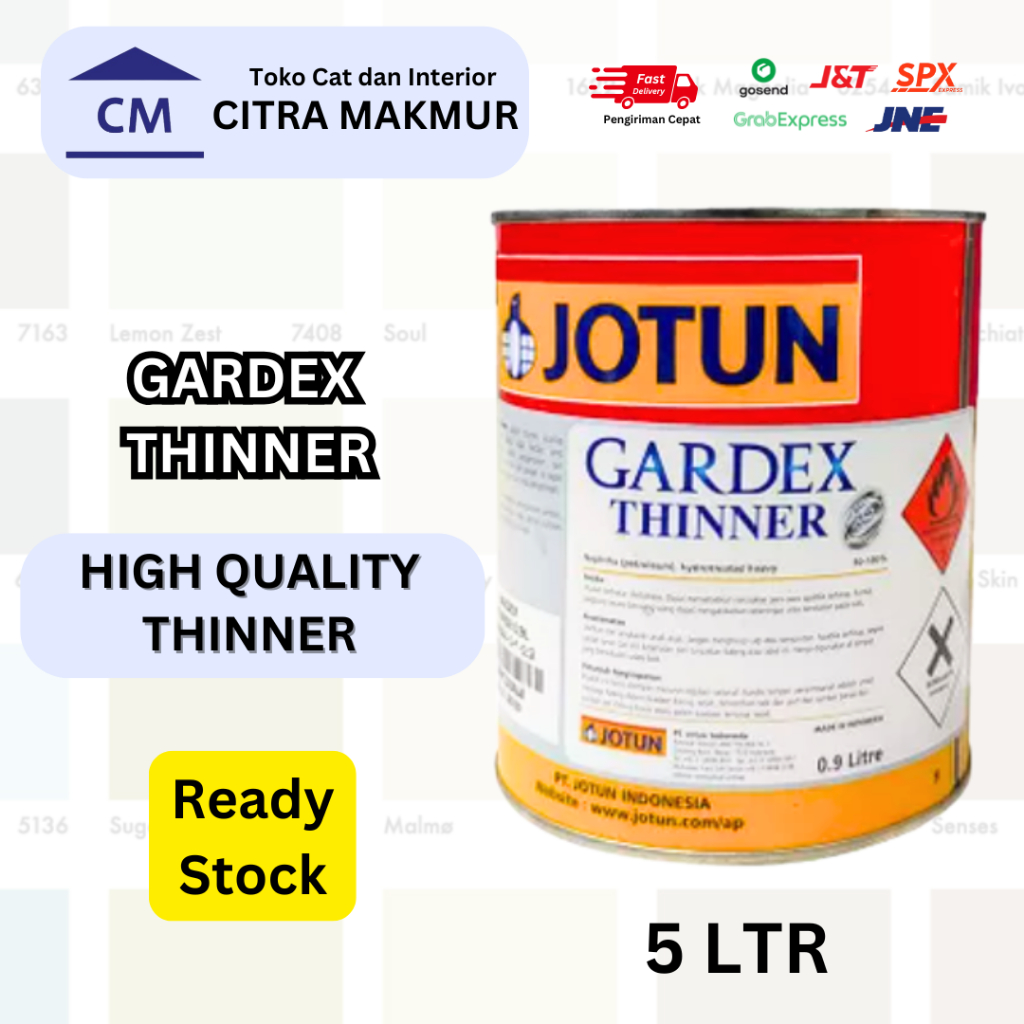 Jotun THINNER GARDEX - 5 Ltr (Thinner high-quality High Gloss Jotun)