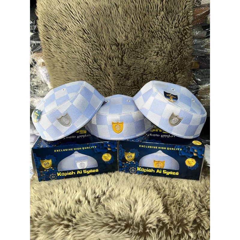 KOPIAH MALAYSIA AL SYAZA MOTIF KOTAK & CATUR
