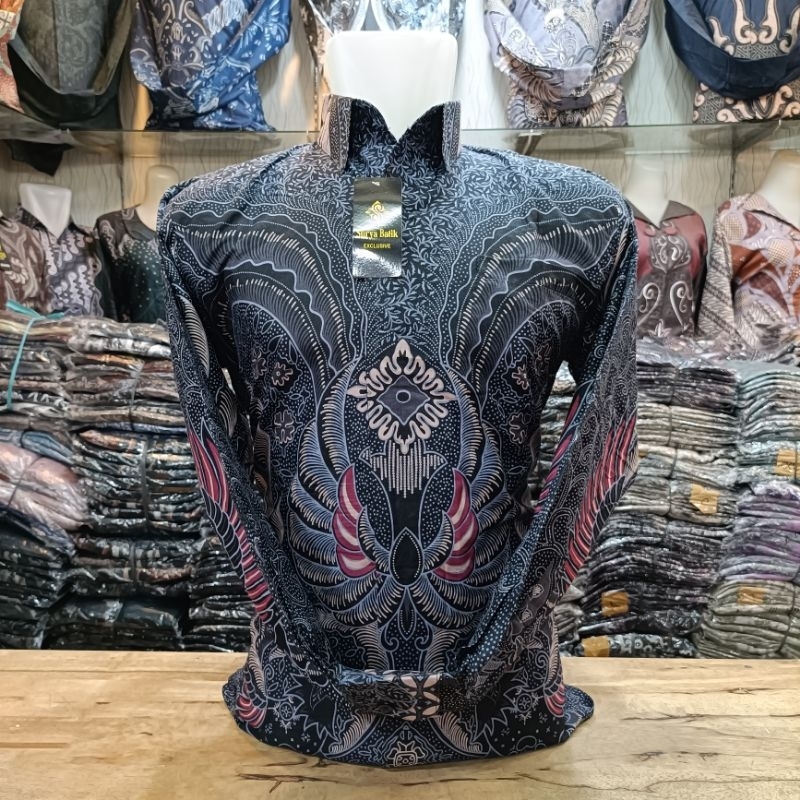 Batik Pria Lengan Panjang Premium Berpuring