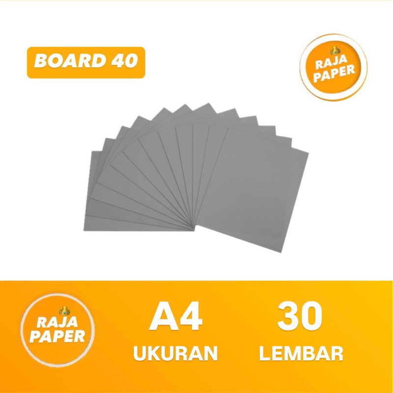 

Kertas Karton Grey Board Ukuran A4 30 Lembar No 40 ( 210 Mm x 297 Mm ) / ( 21 Cm x 29.7 Cm ) 30 Lbr 30 Pcs Hard Board, Karton Bot , Karton Abu Bot , Karton Abu Hard Board , Hard Cover