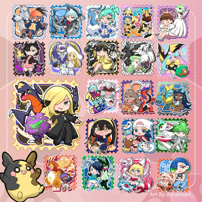 

imredpanda frannart stiker laminasi glitter 1set