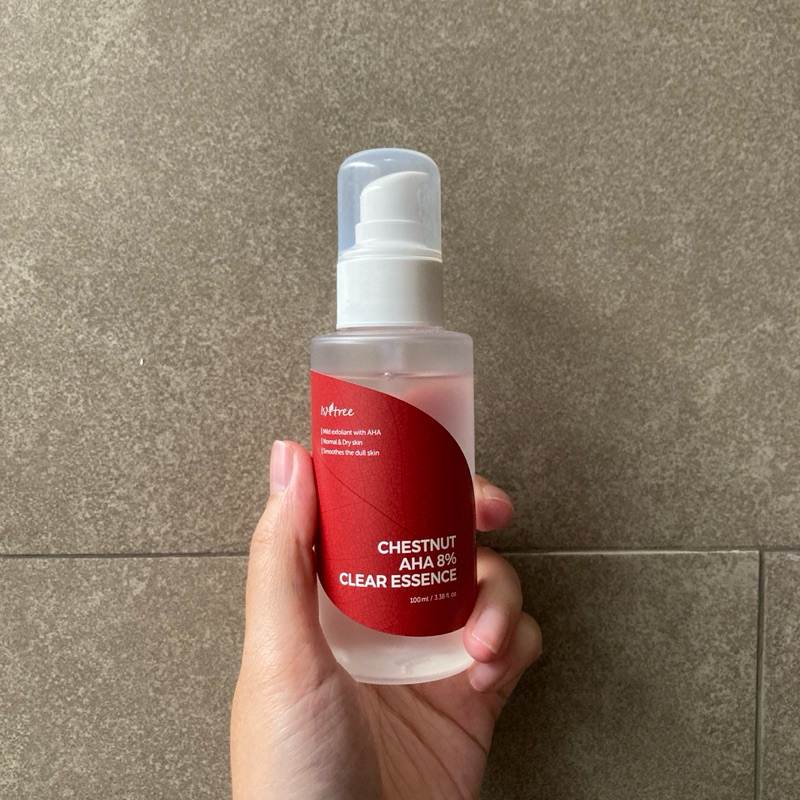 PRELOVED Isntree Chestnut AHA 8% Clear Essence 100ml