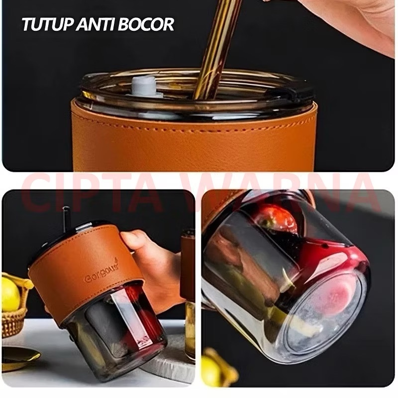 ￼Gelas Kaca Aestetik Sedotan Souvenir Pernikahan