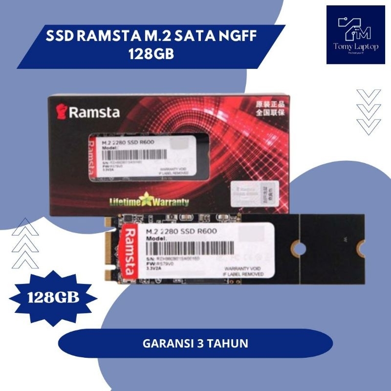 RAMSTA SSD M.2 SATA NGFF 128GB / SSD LAPTOP