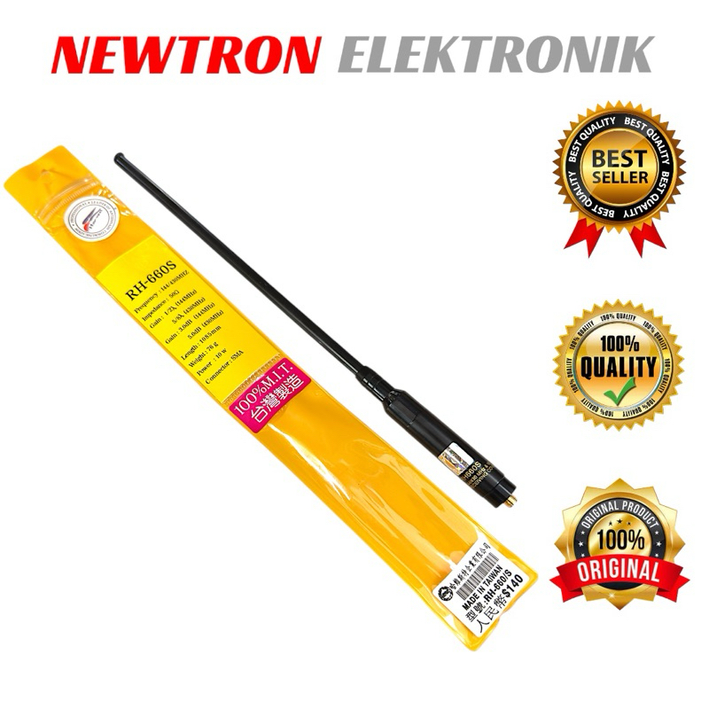 Antena HT RH-660S RH660S Sma Female Dualband VHF UHF Baofeng Compatible Vertec Berlin Comteck SCOM P