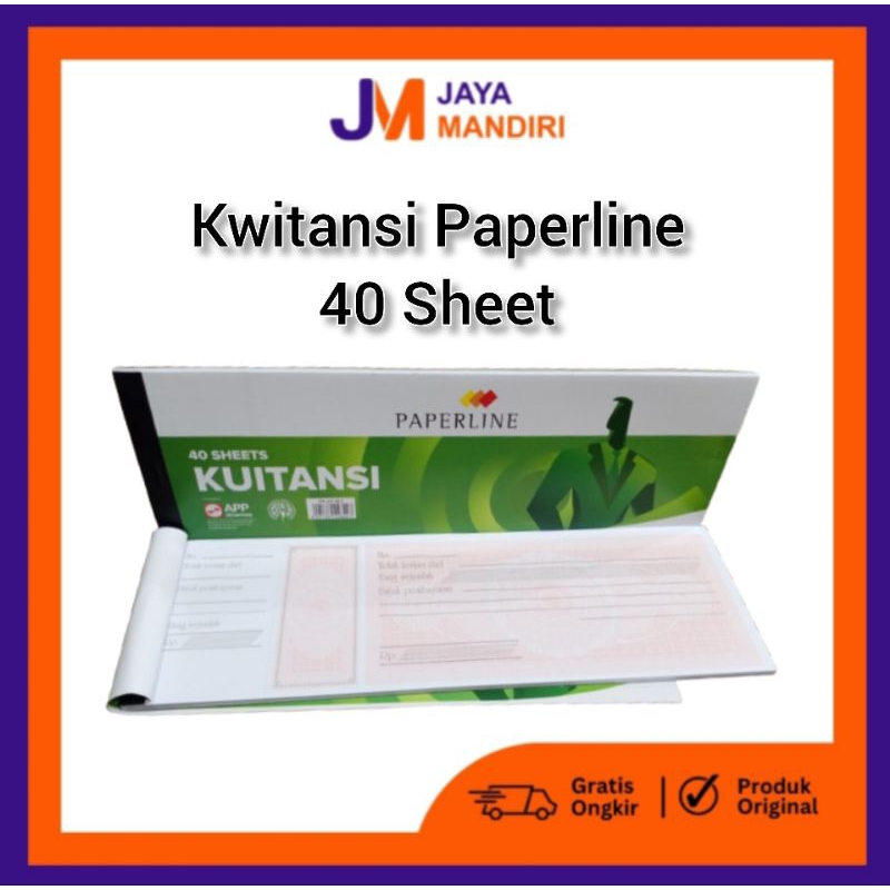 

Kwitansi Paperline 40 Lembar - Kertas Bukti Pembayaran