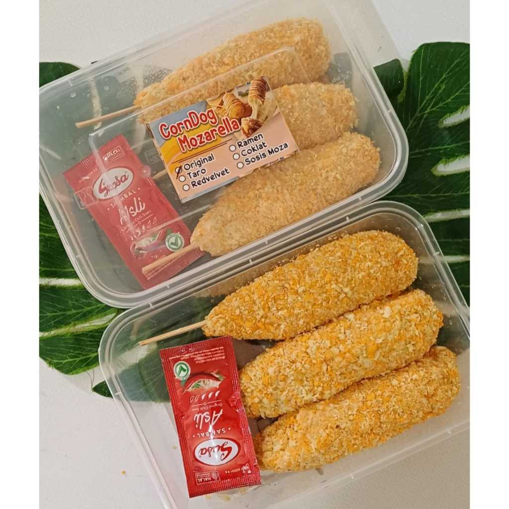 

~Q.S~ Corndog Mozarella Frozen 1Pack Isi 3Biji Murah