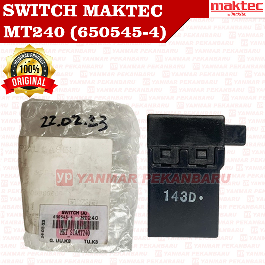 MT240 MT940 MT941 SWITCH STOP KONTAK SAKLAR 650545-4 MAKTEC ORIGINAL ASLI