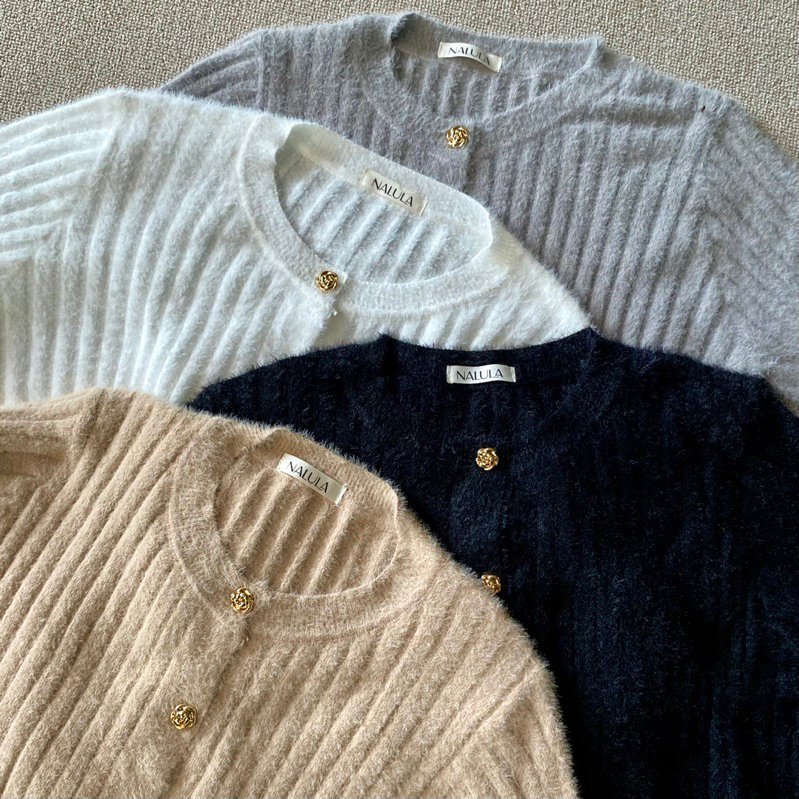 KARA CARDIGAN - NALULA | Atasan korea top knit bulu lembut outer rajut knitwear wanita