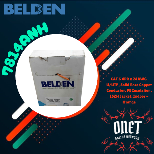 Belden 7814ANH UTP Cable Cat.6 LSZH Orange / Belden Kabel UTP Orange