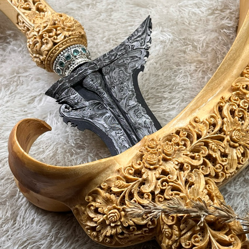 Keris Parung Sari Pamor Lar Gangsir Tangguh Putran