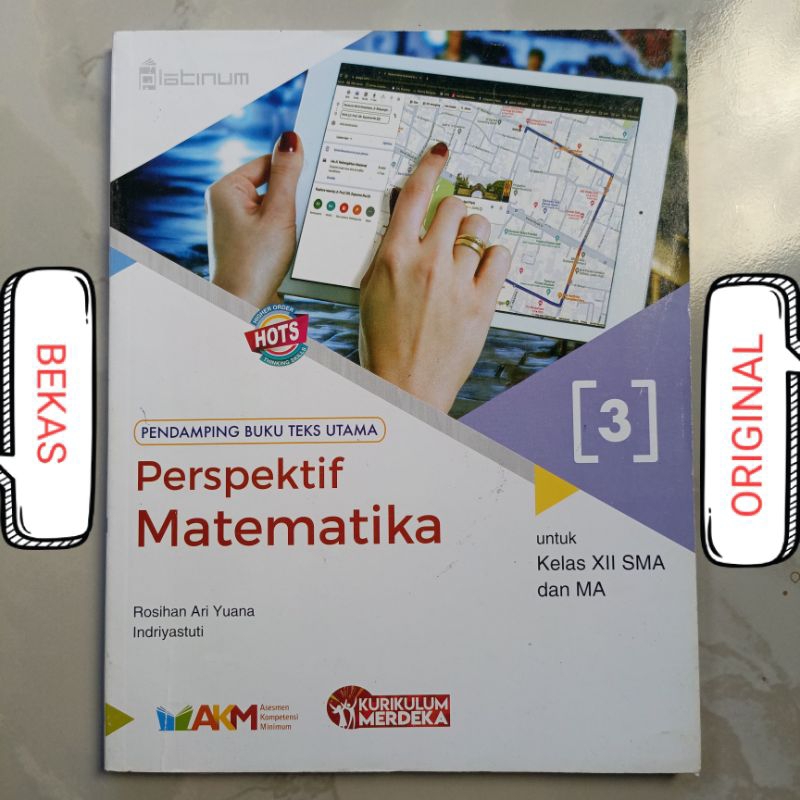 Buku Perspektif Matematika MTK Kelas 12 XII 3 III SMA MA Penerbit Platinum Tiga Serangkai Kurikulum 