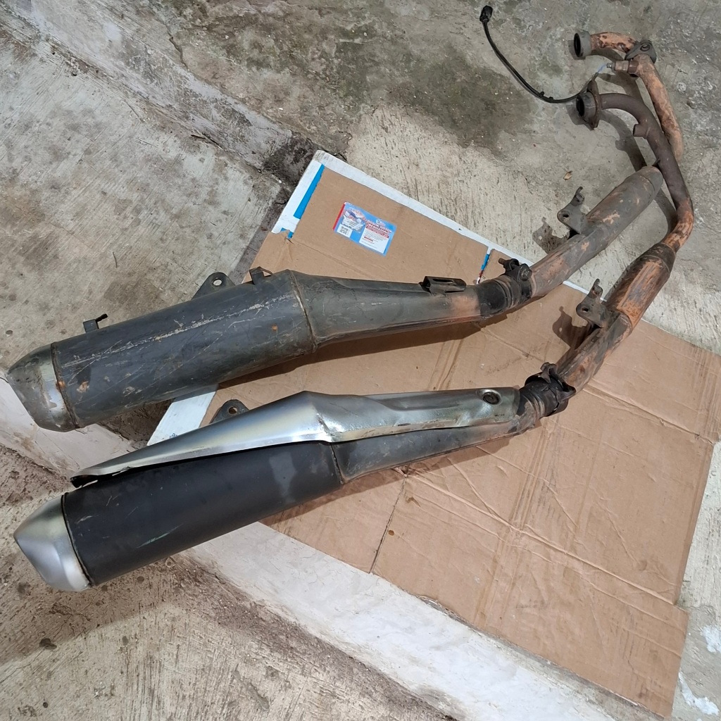 Knalpot cbr 150 r k45 lokal original copotan standar