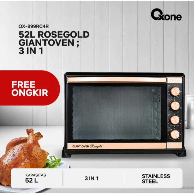 OXONE Giant Oven 3in1 Series | kapasitas 52 L | Jumbo Multifungsi OX-899RC4 OX-899RC4R