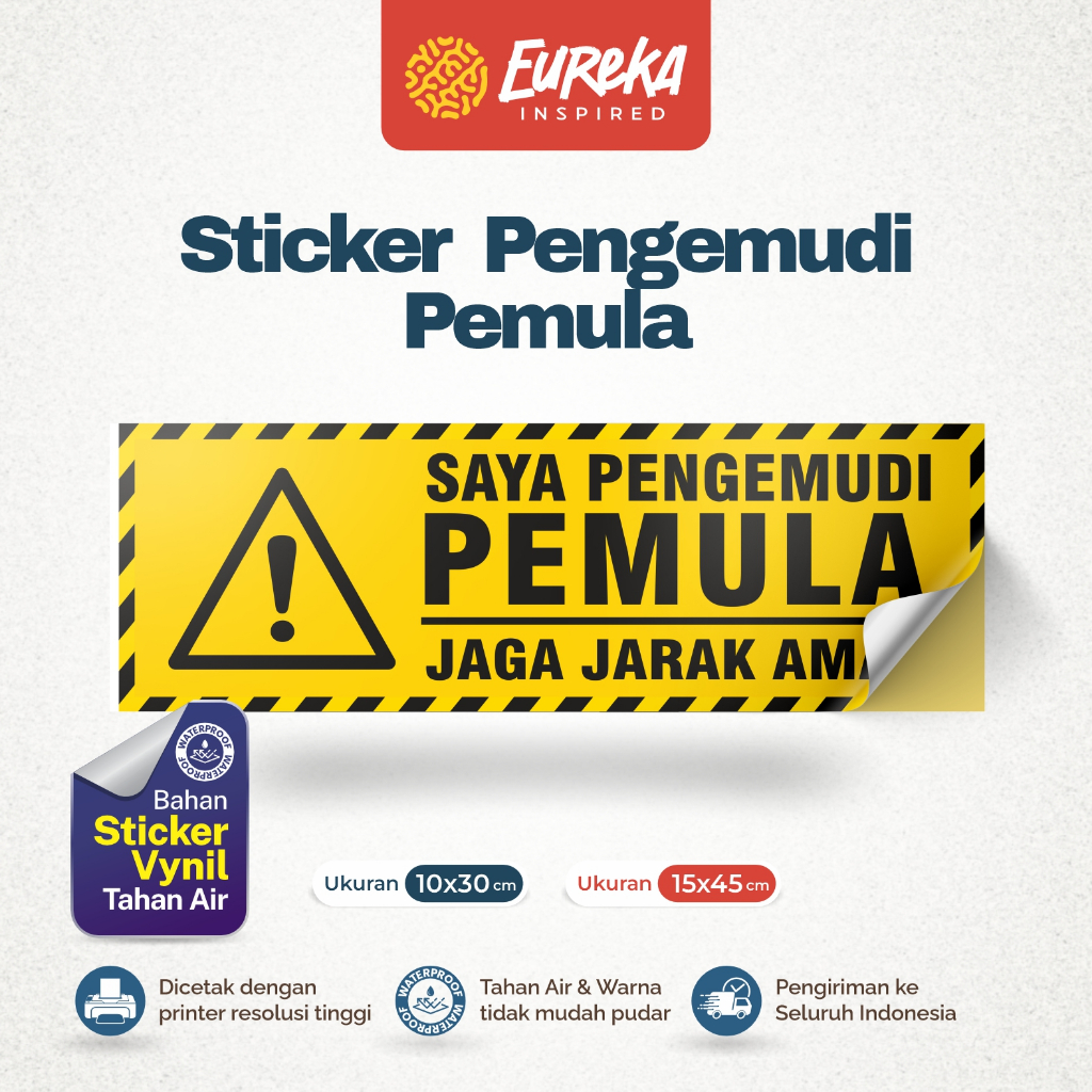 

Stiker Vynil Anti Air Saya Pengemudi Pemula