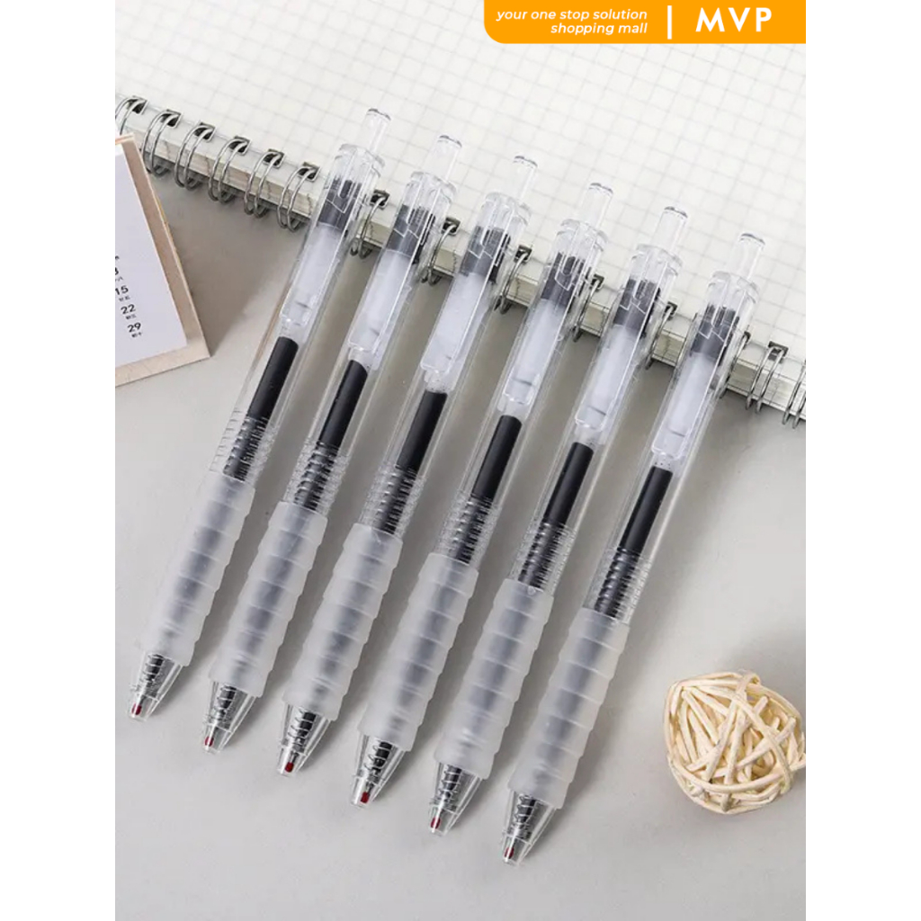 

MVP Pulpen Gel Mekanik Tinta Hitam 0.5mm Pen Aesthetic Pena Gel Simple