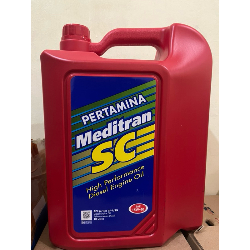 OLI OIL MEDITRAN SC 10 LITER 15W-40 PELUMAS OLI MESIN MOBIL