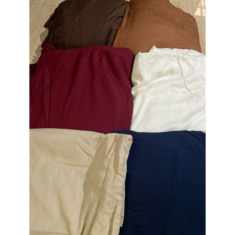 kain katun rayon polos