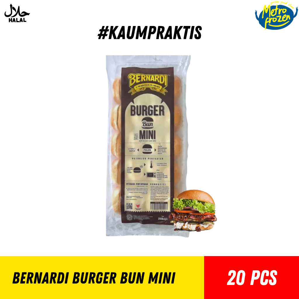 

Bernardi Roti Burger Bun Mini (isi 20)