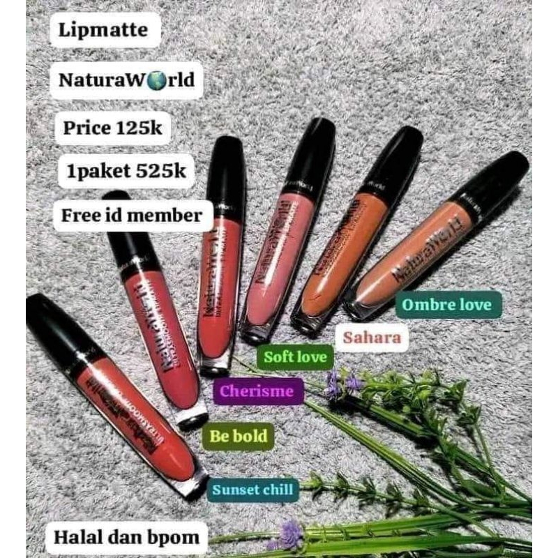 (COD) Lipmatte Natura World - Lipmatte Premium - Lipmatte Sultan - Lipmatte best seller - Lipmatte t