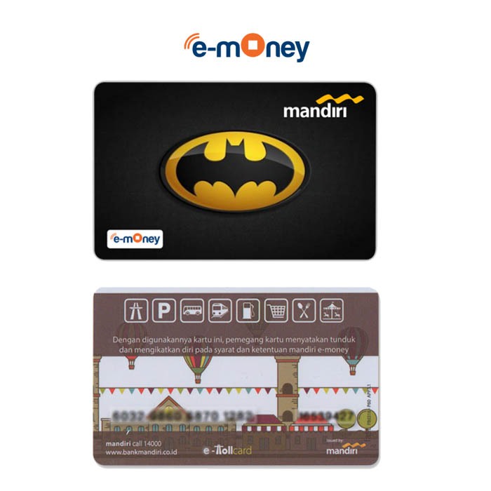 Kartu Batman E-Money E-Toll Mandiri Custom Card