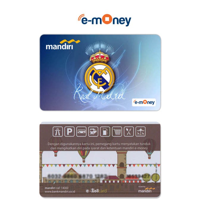 Kartu Real Madrid E-Money E-Toll Mandiri Custom Card