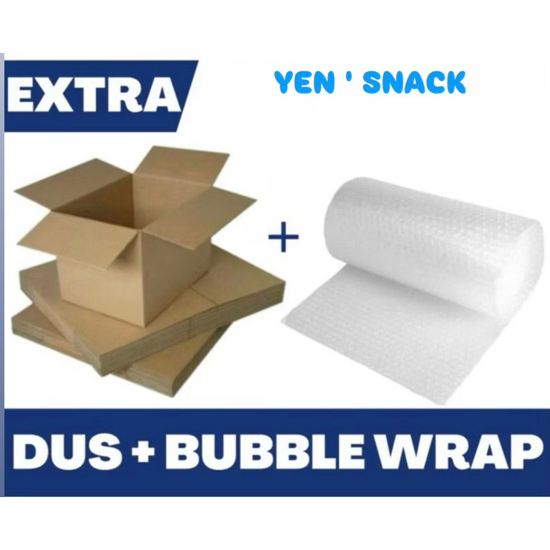 

Tambahan bubble wrab + Packing kardus lebih safety