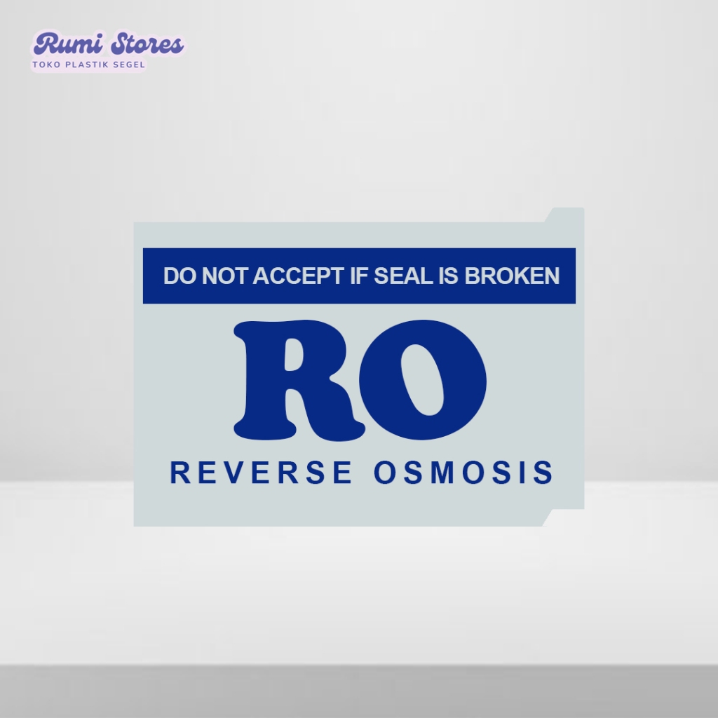 Segel Galon RO Putih Biru isi 200 Lembar