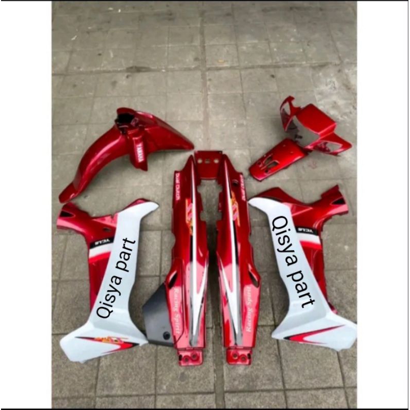 COVER BODY FULLSET HALUS FIZ R STRIPING SS TWO MERAH