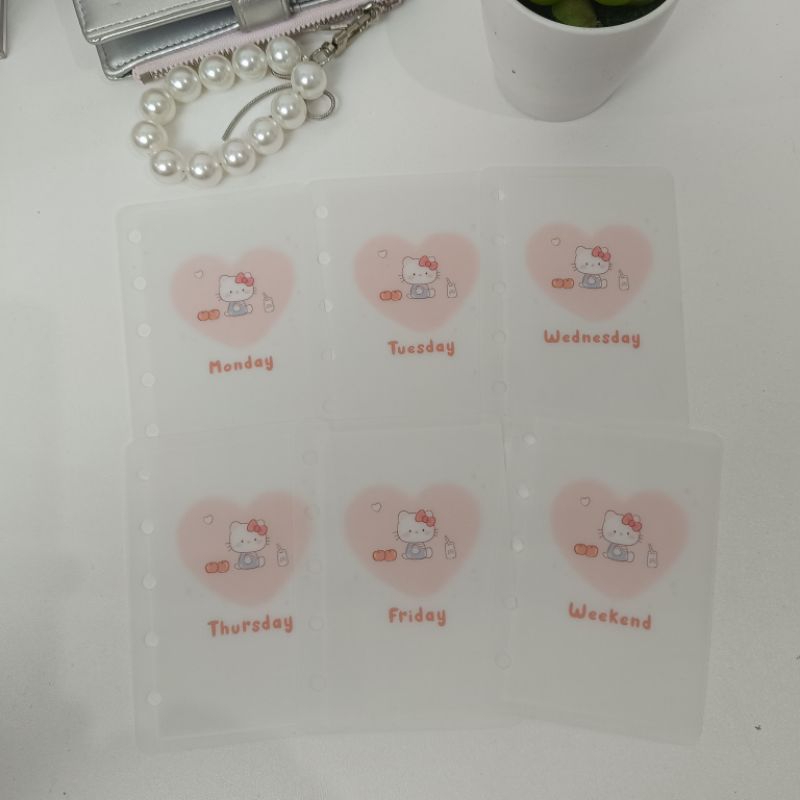 

Cash Envelope M5 kiti cute (5ring) | Amplop size m5 untuk budgeting