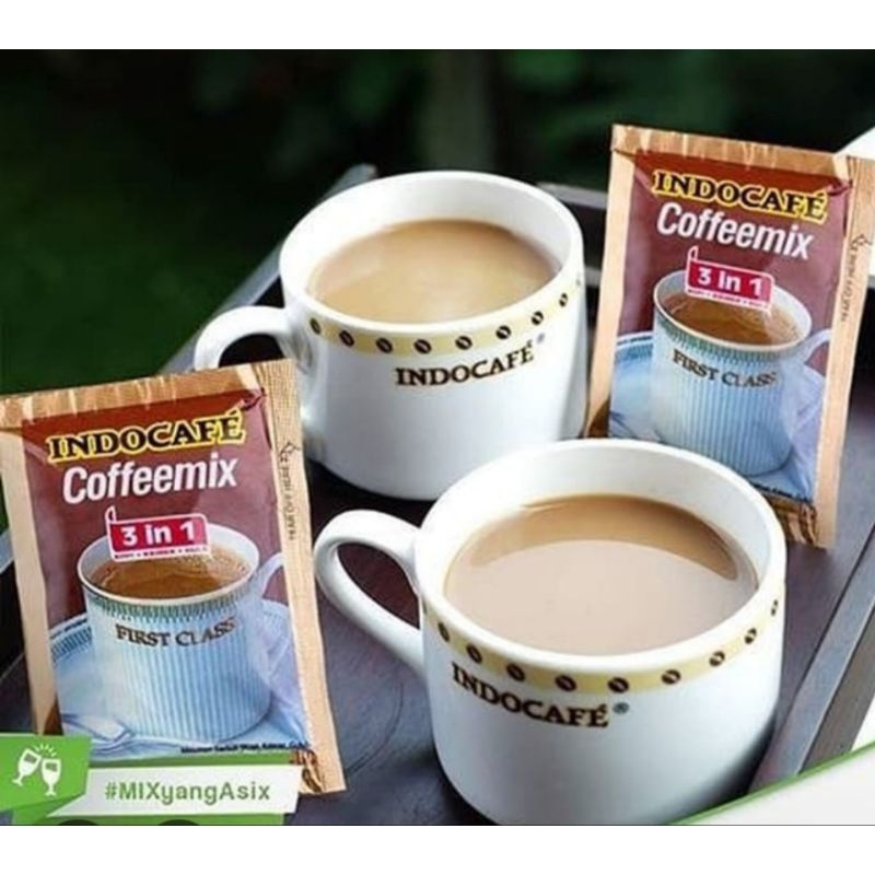

1 Renceng Kopi INDOCAFE coffeemix | 3 in 1 | Isi 10 pcs