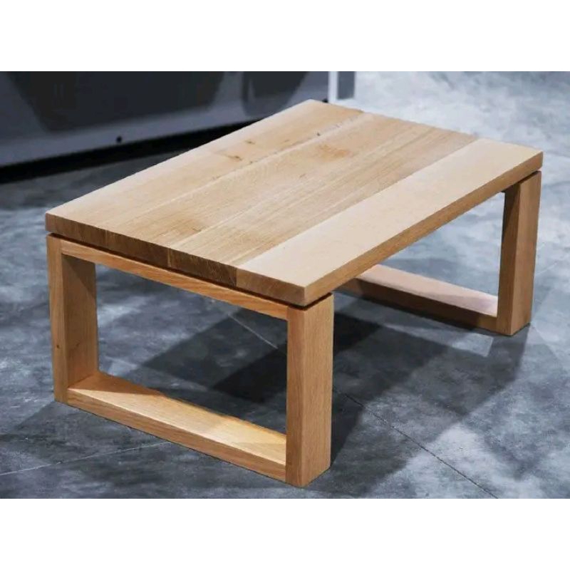 Meja Lesehan Maja Makan kayu Minimalis