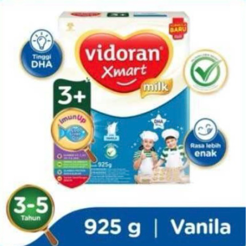 

Vidoran Xmart 3+ Rasa Vanila 925 Gram Formula Pertumbuhan Anak 3-5 Tahun