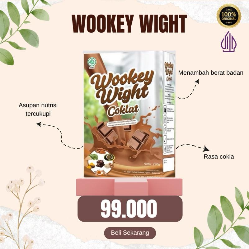 

W.o.o.k.e.y Weight - Susu Penambah Berat Badan 220gr